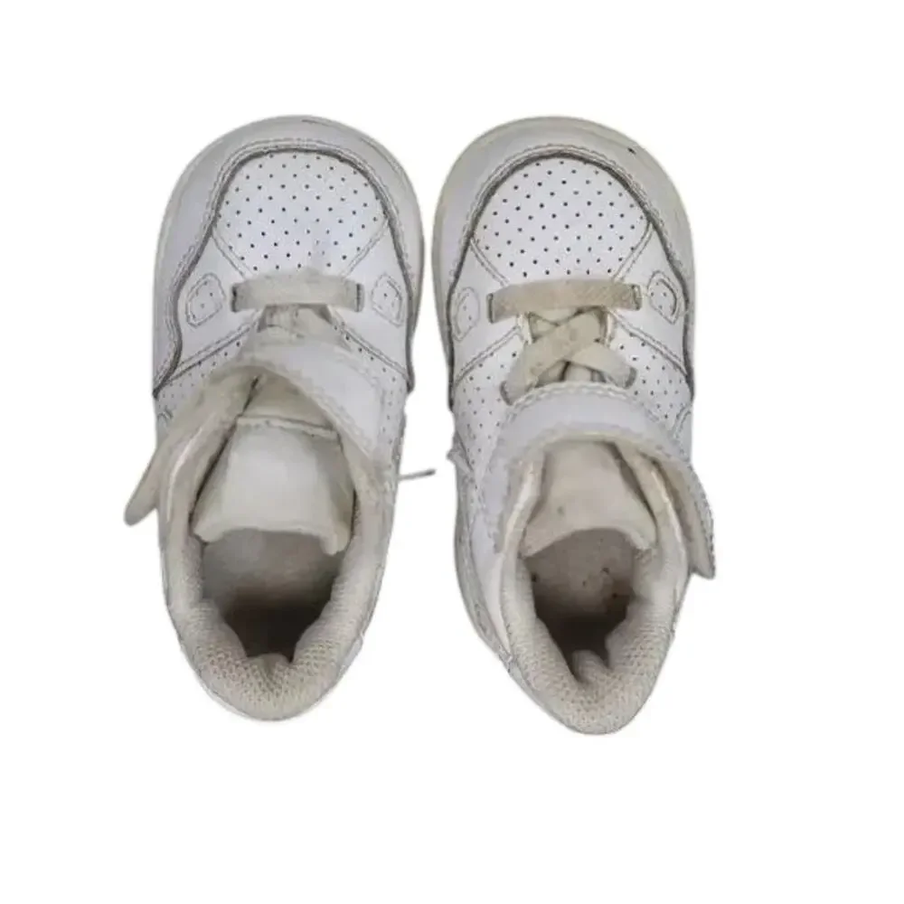 Nike Shoes Baby 4 Sneaker Son Of Force Toddler Basketball Perforated White Strap - Picture 6 of 12